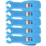COOLHIYA Pinzas para Perforación Desechables de Plástico 5 Piezas Función de Detener Sangrado y Fijación Antideslizante para Piercing de Oreja en Casa o Salón