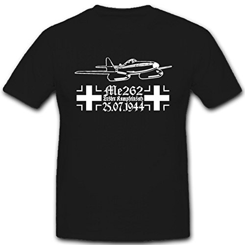 Cadeau Aviation T-shirt Me262 Schwalbe Sturmvogel Noir XXL
