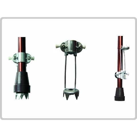 Eiskralle für Gehstock universal hochklappbar 5 Spitzen - Zackenkranz Schneespike Cover