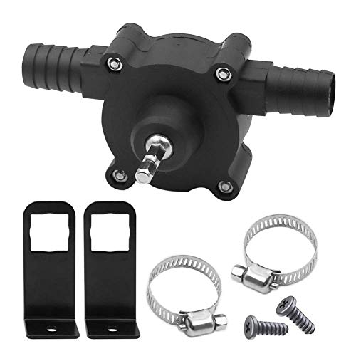 KongLyle Mini-Elektropumpe für Bohrmaschine, Diesel, Öl, Flüssigkeit, Wasser, selbstansaugende Transferpumpen, schnelle Pumpgeschwindigkeit
