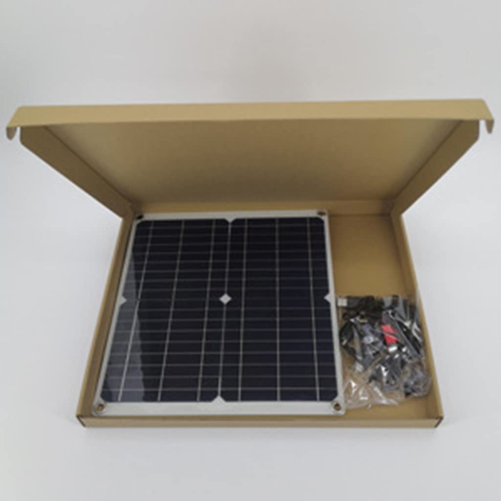 Kit De Panel Solar De 100 W, USB Completo De 12 V Con Controlador De 10/20/30A, Células Solares Para Coche, Yate, Caravana, Barco, Cargador De Batería De Teléfono Móvil 20A