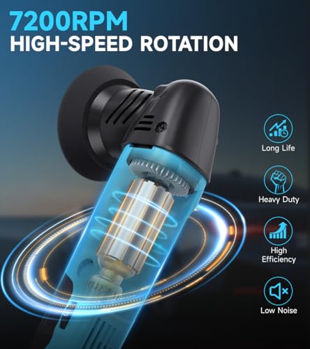 Image of ZOTA 3 inch Polisher, 2 inch Mini Buffer with 8mm Random Dual Action Polisher,13.1ft(4m) Extended Power Cord for Quiet & Smooth Small Buffer Polisher.