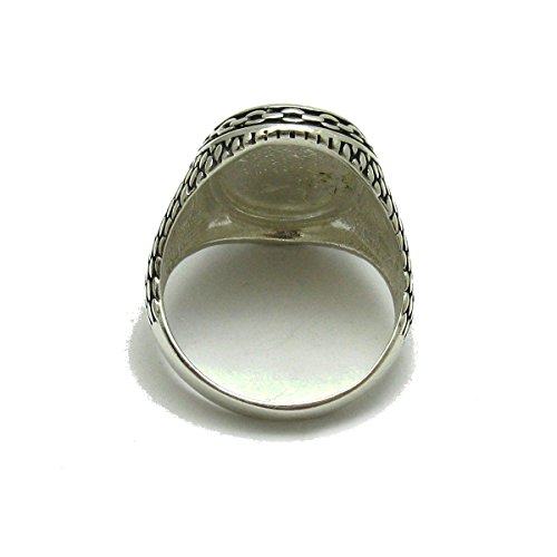Bague en argent massif 925 chevalier aigle héraldique au design ciselé haut de gamme