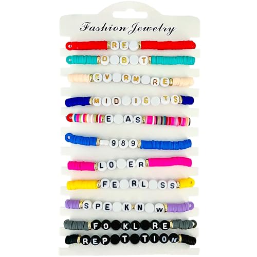 11pcs Unisex Contemporary Chain Bracelets: Friendship, Music, Party & Fashion Inspired Designs