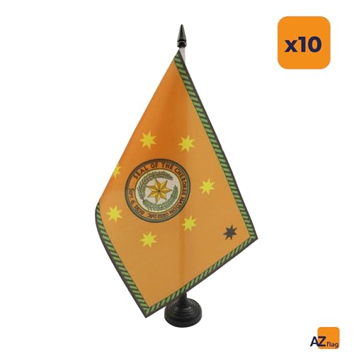 Drapeau de table Cherokees AZ FLAG pour décoration de bureau indien d'Amérique et événement 10pcs - 3