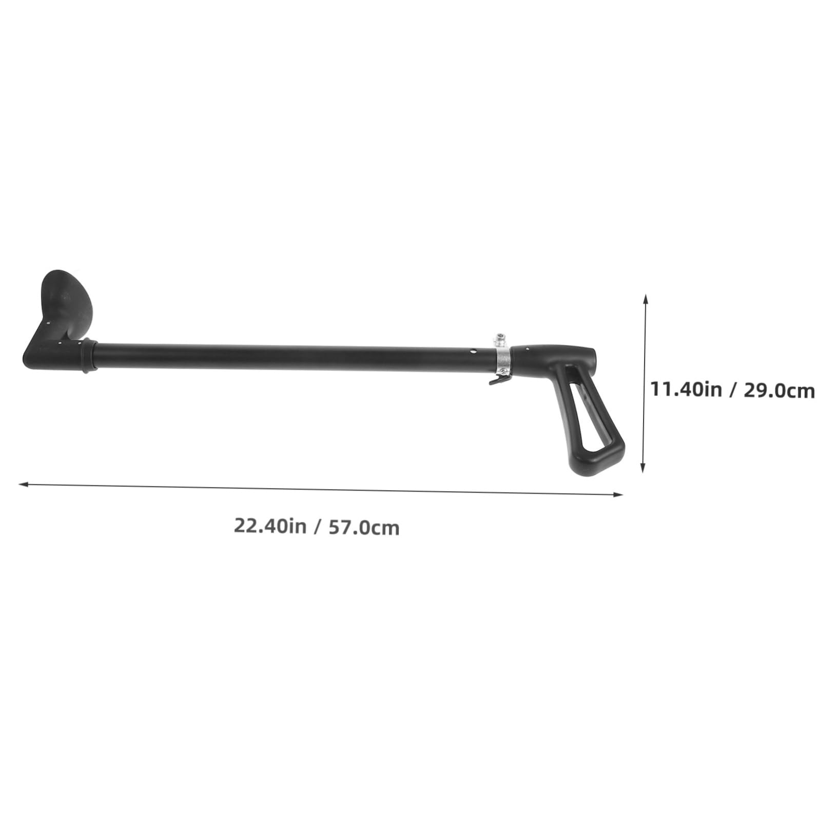 HEMOTON Maniglione Passeggino Pieghevole per Push Car, Nero Plastico e Lega | Passeggino e Stroller, Montaggio Rapido, Sgancio Veloce, Accessorio Pratico per Genitori
