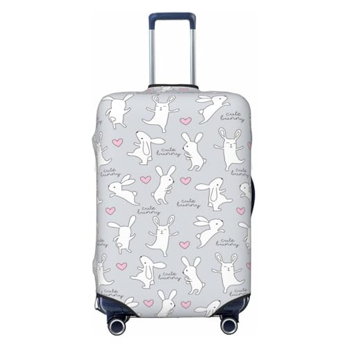 Luggage Cover Protector Suitcase Cover - High Elasticity Fun Rabbit Suitcase Cover for Luggage