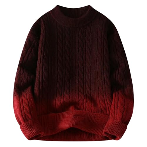 Pull en tricot classique homme automne hiver vêtement chaud