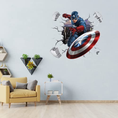 Superhero Wall Decals Boys Girls Favorite Movie Wall Stickers Vinyl Self-Adhesive Decal For Bedroom Game Room Party Wall Art Decoration Gift Supplies #TOP1