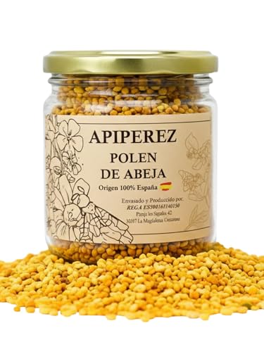 APIPEREZ Polen de Abeja 250 g – Superalimento Natural, Energético y Rico en Proteínas – Mejora Sistema Inmunitario y Rendimiento Físico