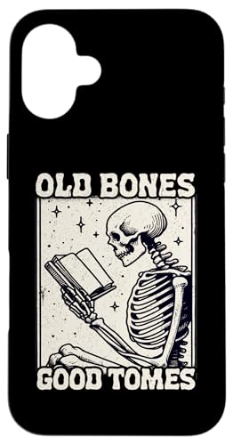 Old Bones Good Tomes Book Lover Bookworm �X�P���g���u�b�N �X�}�z�P�[�X iPhone 16 Plus �p