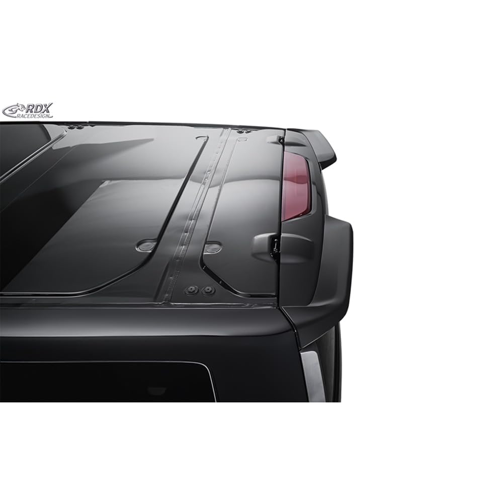 RDX Racedesign Becquet de toit compatible avec Ford Transit Custom / Tourneo Custom 2023- & Volkswagen Transporter / Caravelle T7 2024- (avec portes battantes ou hayon) (PUR-IHS)