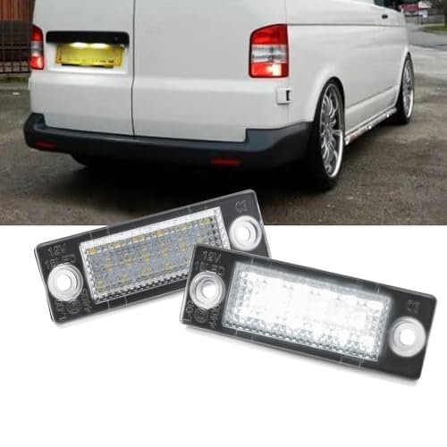Bynome LED License Number Plate Light Lamps 2835 SMD with Canbus Error Free For V-W Caddy Golf J-etta P-assat 3C B6 T5 7H 7J T-ouran 1T1 1T2 1T3 T6