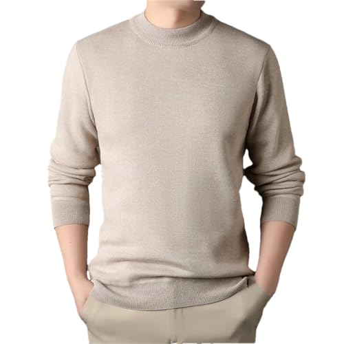 Men's Round Neck Casual Sweater Sweater Solid Color Pullover Slim Knit Sweater Jumper3