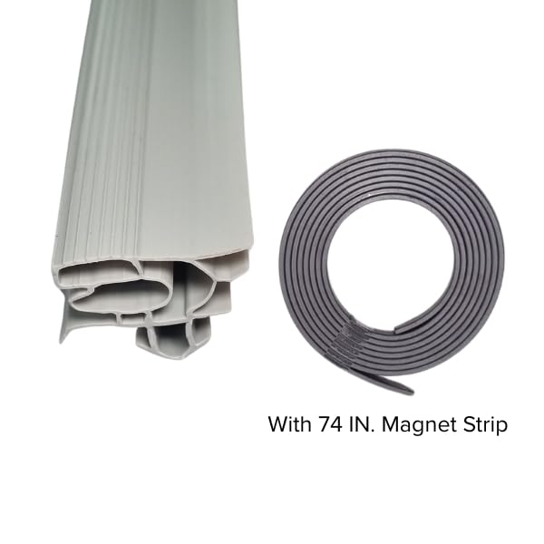 Image of Universal Refrigerator Gasket 74 Inch Beading (Includes Magnet 74 INCH) compatible with Samsang, Godarej, L.G., etc refrigerator