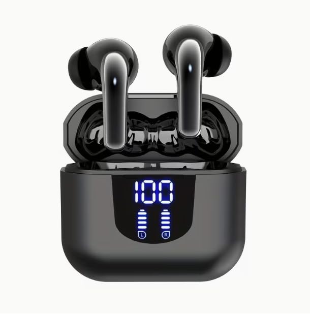 TWS - Headphones Black Wireless Earbuds: HiFi HD Sound, Clear Call, Long Standby, Bluetooth 5.4