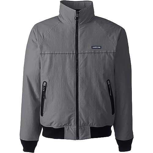 Image of Lands' End Mens Classic Squall Jacket Arctic Gray Regular X-Small