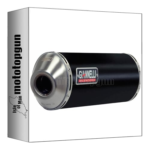 2 Anni di garanzia giannelli 73672b2 terminale omologato open maxi oval alluminio nero compatibile con piaggio beverly 400 2006 2007 2008 2009 2010 mototopgun