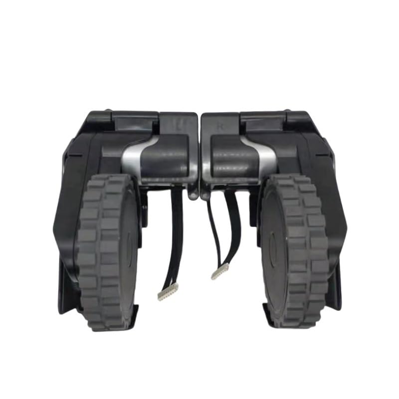 Traveling Wheel Replacment,Compatible For VIOMI, S9 / S9 VU/Alpha 1A / 1C / Pro 2 Robot Vacuum Cleaner Accesories(R+L black)