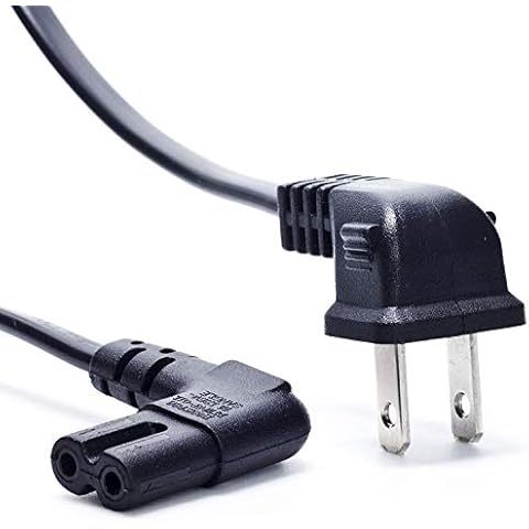 NEW 12 foot 12ft TV AC Replacement Power Cord for Samsung PN 3903-000853 3903-000599 90° Angled 2 prong Figure 8 Cover
