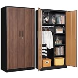 Letaya 72-inch Employee Lockers Wood Grain