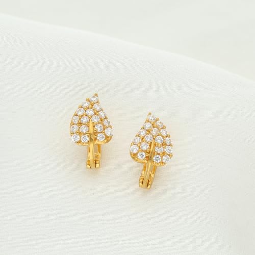 Malabar Gold & Diamonds 22k Yellow Gold Earrings for Women, Girls and Kids | 22 kt (916) BIS Hallmark Gold Earrings for Birthday, Anniversary & Festive Gift - Image 2