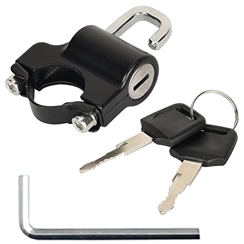 Candado para Motocicleta Casco Antirrobo Cerradura EléCtrica para Casco De Bicicleta, Cerradura Antirrobo para Casco De Motocicleta con Llave, Cerradura Multifuncional Fija Universal, Cerradura Casco Cover