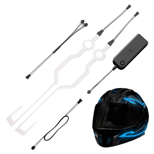 Motorhelmen Led Strip,LED-licht voor motorhelmen - LED Helmen Night Riding Signal Helmen Light Compatibel met de meeste motorhelmen
