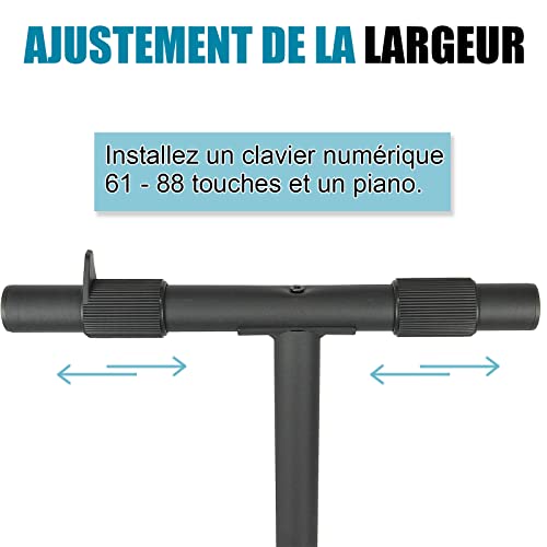 GLEAM Support de clavier simple en X - Les Beatles, Paul McCartney, John Lennon, RIngo Starr, George Harrison GLEAM Support de clavier simple en X – Image 5