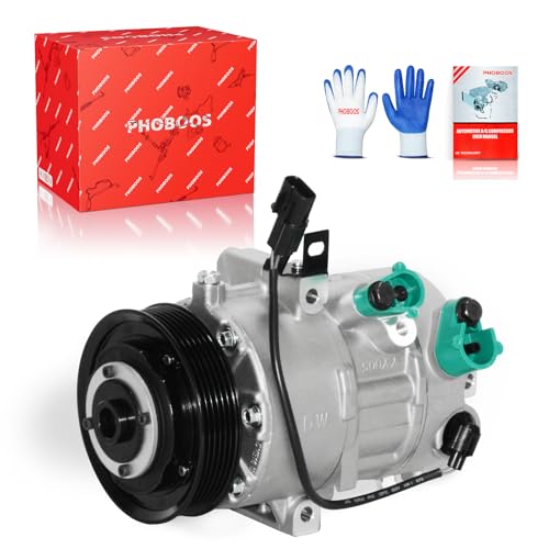Image of PHOBOOS A /C Compressor with Clutch Compatible with Hyundai Tucson 2.0L 2017-2018 (From 01 /03 /2017), Fast Cooling, Low Noise, Easy Installation, Ref.CO-11578C, 178335