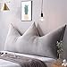 ZZKD Color sólido Terciopelo de Cristal Respaldo Grande Almohada Corona cabecero Cojines Tapizado Leer Cama Respaldo Almohada para Decoracion Cuna DormitorioB-90x70(35x28inch)