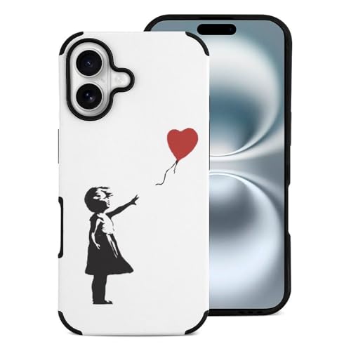 iPhone 16 Jo[ oNV[ ̎q ԂD Banksy iPhone 16 P[X X}zP[X gуP[X gуJo[ یJo[ IPhone16V[YP[X t@Co[XL CX[dΉ Yی ϏՌ y ^ 
