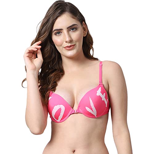 Image of Quttos PrettyCat Printed Front Open Underwire Sexy Pushup Bra