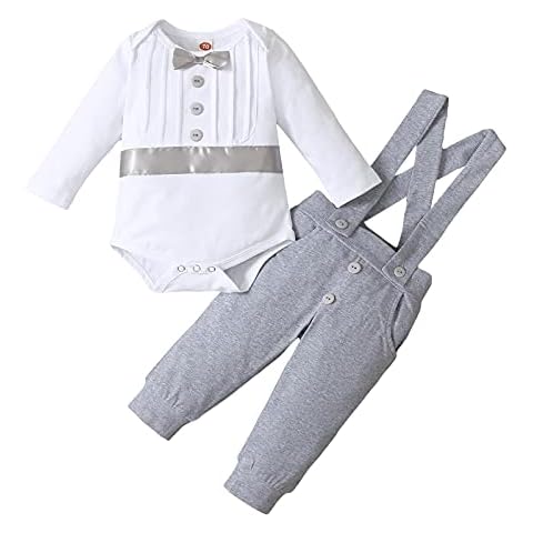 FYMNSI Traje de bautizo para bebé de 2 piezas Cover