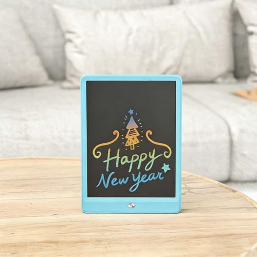 Tableta LCD electrónica de escritura y dibujo de 10 pulgadas, pizarra reutilizable para cuidado visual con función de borrado de un solo clic, ideal para tomar notas y escribir, regalo perfecto para cumpleaños y festividades (azul) miniatura 3