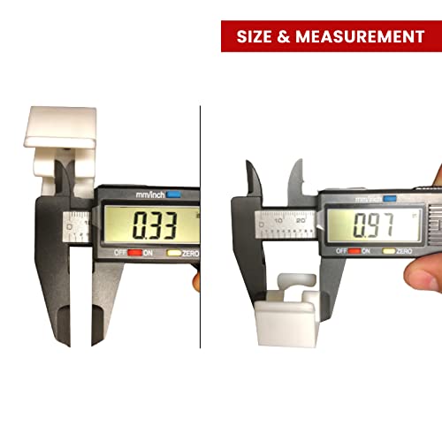 1-5/8" Jamb Guide For Glass Shower Door Used For Side Or Bottom Replacement (Pack Of 2). Please Note That It Will Not Fit All Rail-Rollers-Door, Please Refer Images 3 And 4 For Dimensions #TOP4