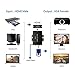 JideTech HDMI to VGA Converter with 3.5mm Audio Supports 1080P for PC Laptop Display Computer Mac Projector