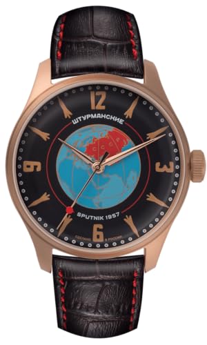 Imagen de Sturmanskie Reloj de pulsera para hombre Heritage Sputnik 1957 Reloj mecánico ruso cuerda manual Rusia 2609