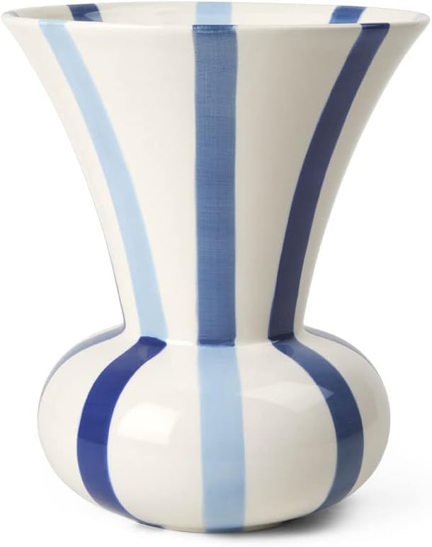 Kahler Signature Vase, Blue, 7.9" H x 6.5" D, Designed by Meyer-Lavigne, Gift Box Included