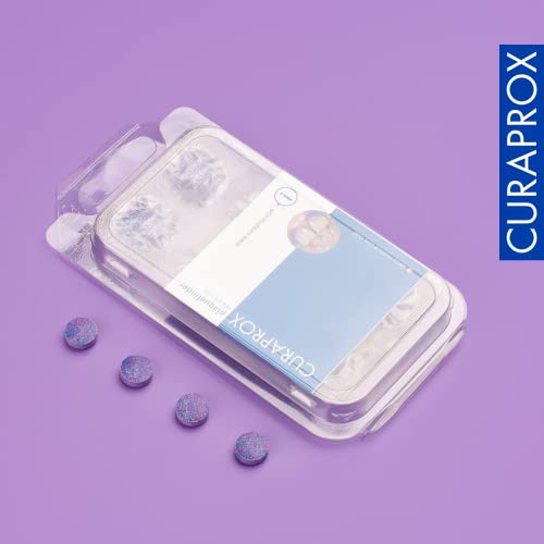 Curaprox PCA 223 Plaquefinder - Plaque-Erkennungstabletten | Zweifarbiges System | Packung mit 12 Tabletten/Designed in der Schweiz