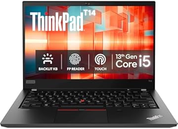 ThinkPad T14 Gen 4 Laptop, 16GB RAM, 1TB Storage | Intel 10-Core i5-1335U, 14” WUXGA, Fingerprint Reader, Backlit Keyboard, Ethernet, USB-C Thunderbolt, 512GB SSD w/ 512GB External