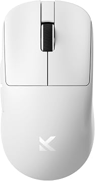 MCHOSE L7 Pro Wireless Gaming Mouse, PAW3395 26K Sensor, Wireless/Wired Dual 8K Polling, 39g Ultra-Light Weight, 2.4GHz RF/BT/Wired Tri-Mode Connection Pro-PAW3395 26K Sensor, White