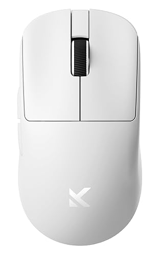 MCHOSE L7 Pro Wireless Gaming Mouse, PAW3395 26K Sensor, Wireless/Wired Dual 8K Polling, 39g Ultra-Light Weight, 2.4GHz RF/BT/Wired Tri-Mode Connection (Pro-PAW3395 26K Sensor, White)