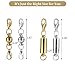 Aiskaer 16 Pcs Gold Color and 16 Pcs Silver Color Magnetic Lobster Clasps for Jewelry Necklace Bracelet