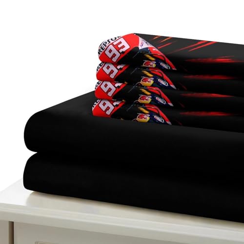 Housse de couette moto en microfibre résistante avec fermeture éclair parure de lit 140x200 - 7
