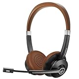 Conambo Bluetooth Headset mit Mikrofon, V5.0, Kabelloses Headset, CVC 6.0 Noise Cancel, Bluetooth-Kopfhörer mit Mikrofon, Telefon-Headset, Headsets geeignet für VOIP, Skype, Call Center, Büro, Trucker