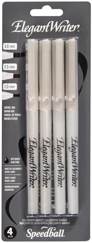 Speedball Elegant Writer 4 Calligraphy Marker Instructional Set