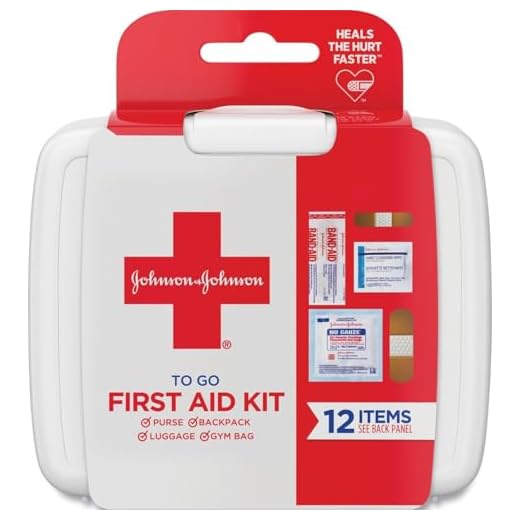 BAND-AID Brand First Aid Kit to Go, 12 Piece