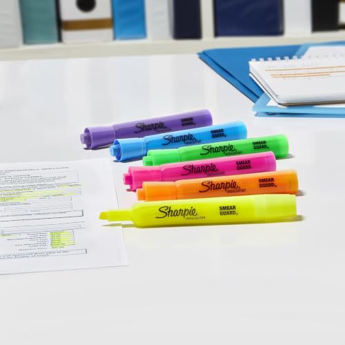 Image of Sharpie Accent Tank-Style Highlighters, Assorted Colors, 4 Count - Back to School, Desk Supplies