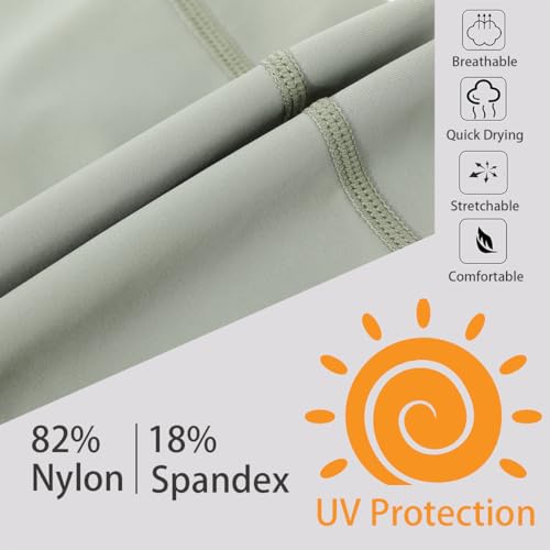 Image of Ubestyle UPF 50+ High Waist Women's Yoga Capri Leggings Swimming Tights Sun Protective